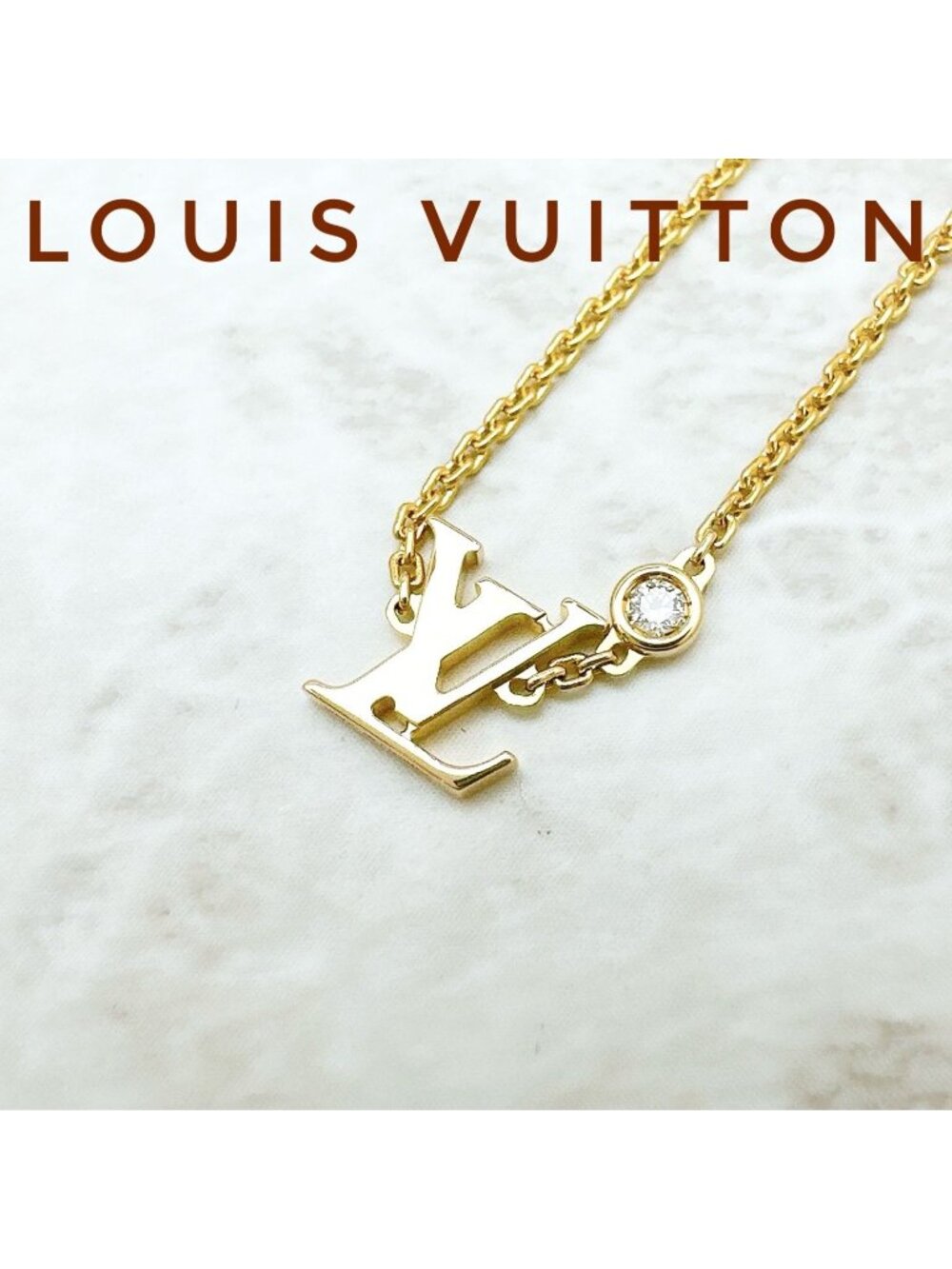 Louis Vuitton Pendentif Idyll Blossom Diamond Yellow Gold Necklace Cm - Picture 1 of 6